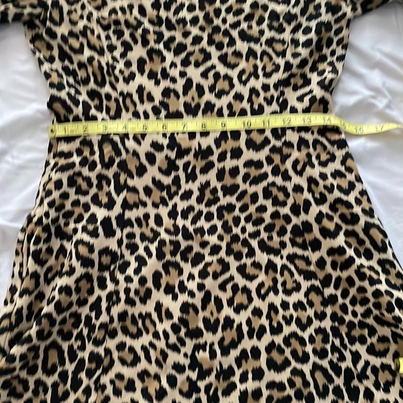 Kate Spade 3/4" Sleeve Leopard Print Ponte Dress! - Picture 14 of 16